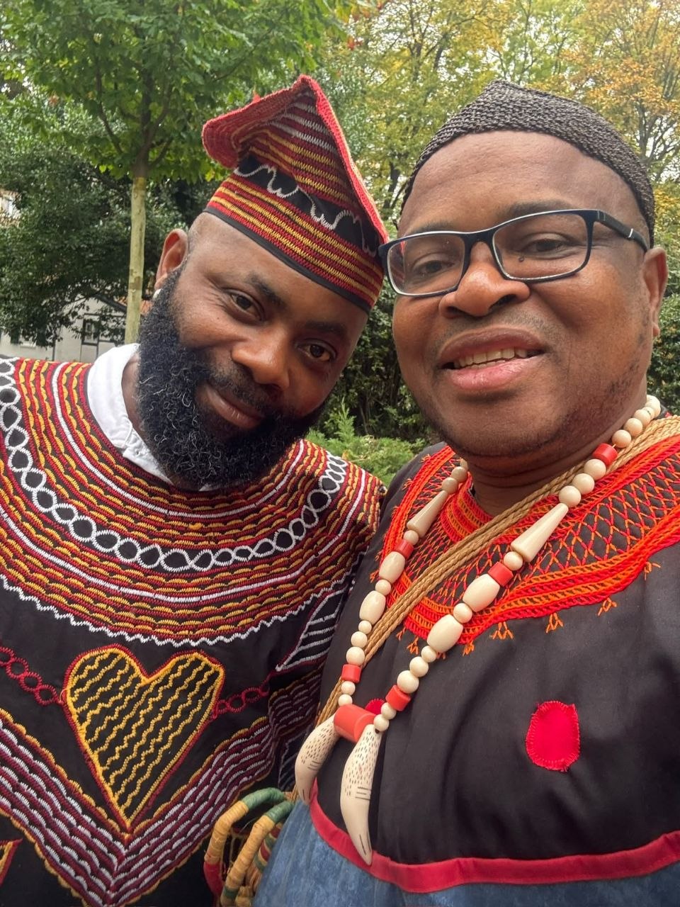 Embroidered tunics and beaded caps — North West Elites e.V.